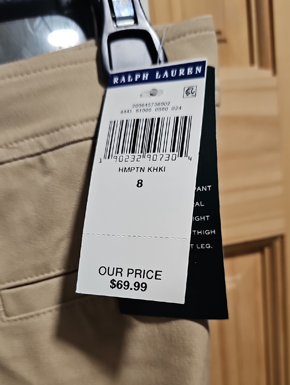🟡2 For 50🟡 NWT Ralph Lauren Womens Modern Straight Khaki Pants - Picture 3 of 7